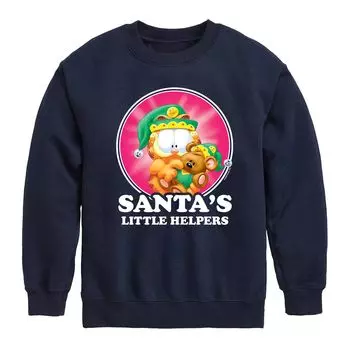 Флисовая толстовка с рисунком Garfield Santas Helpers для мальчиков 8–20 лет Licensed Character, синий
