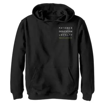 Флисовая толстовка с рисунком «Гарри Поттер и Хаффлпафф» для мальчиков 8–20 лет, слева на груди Harry Potter