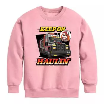 Флисовая толстовка с рисунком «Keep On Haulin» для мальчиков 8–20 лет Paw Patrol Licensed Character, розовый