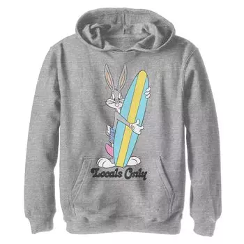 Флисовая толстовка с рисунком Looney Tunes Bug Bunny Locals Only для мальчиков 8–20 лет Licensed Character