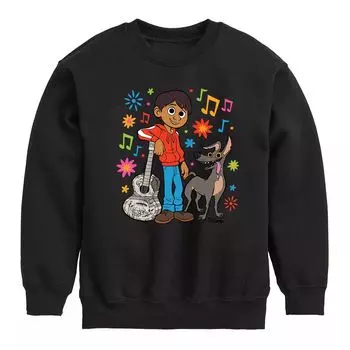 Флисовая толстовка с рисунком Miguel Y Dante для мальчиков 8–20 Disney/Pixar's Coco Licensed Character, черный