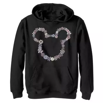 Флисовая толстовка с рисунком Микки Мауса и друзей Disney для мальчиков 8–20 лет с цветочным принтом и рисунком Микки Disney