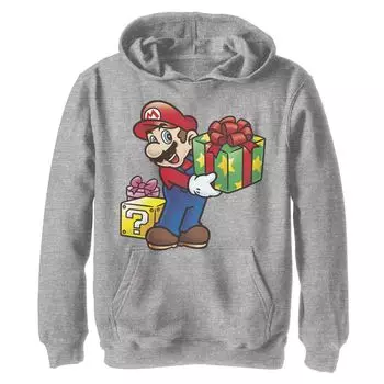 Флисовая толстовка с рисунком Nintendo Super Mario в упаковке «Рождественские подарки» для мальчиков 8–20 лет Licensed Character