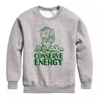 Флисовая толстовка с рисунком Peanuts Conserve Energy для мальчиков 8–20 лет Licensed Character