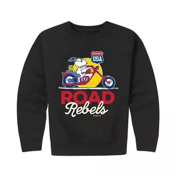 Флисовая толстовка с рисунком Peanuts Road Rebels Snoopy для мальчиков 8–20 лет Licensed Character