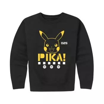 Флисовая толстовка с рисунком Pokemon Pika Face для мальчиков 8–20 лет Pokemon
