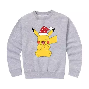 Флисовая толстовка с рисунком Pokemon Pikachu Happy для мальчиков 8–20 лет Pokemon