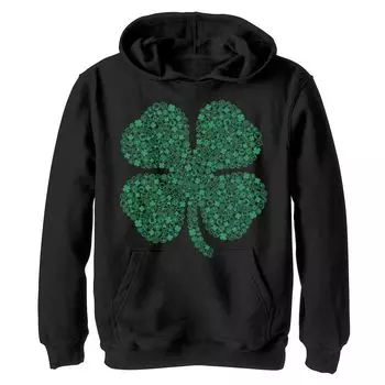 Флисовая толстовка с рисунком St. Patty's Build Up Fill для мальчиков 8–20 лет с символом героя Marvel Marvel