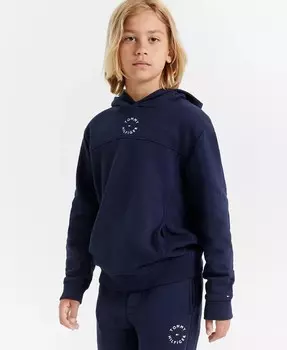 Флисовая толстовка с вышитым логотипом Big Boys Essential Tommy Hilfiger, синий