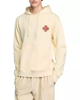 Флисовая толстовка Sandro, слоновая кость/кремовый