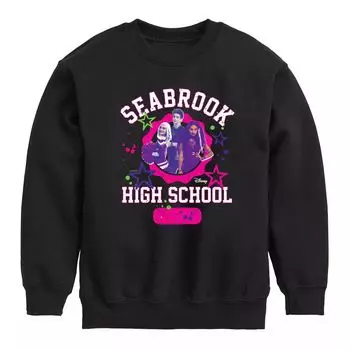 Флисовая толстовка Seabrook High с рисунком Disney's Zombies для мальчиков 8–20 лет Licensed Character, черный