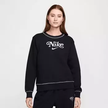 Флисовая толстовка Sportswear с круглым вырезом NIKE, цвет black