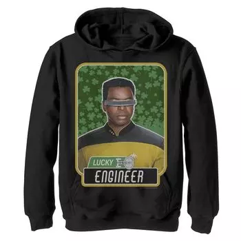 Флисовая толстовка St. Patty's Engineer с графическим рисунком Star Trek Next Generation для мальчиков 8–20 лет Licensed Character