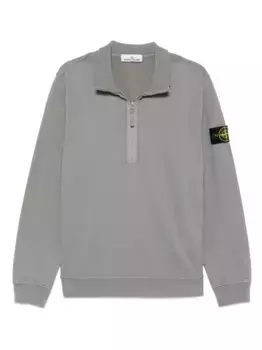 Флисовая толстовка Stone Island, серый