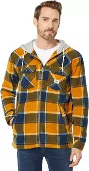 Флисовая толстовка Superswell Quiksilver, цвет Buck Brown Flannel Plaid