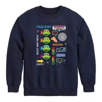 Флисовая толстовка TMNT Gaming Cluster для мальчиков 8–20 лет Licensed Character, синий