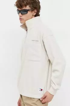 Флисовая толстовка Tommy Jeans, бежевый