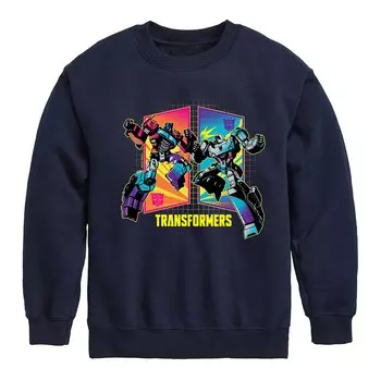 Флисовая толстовка Transformers Optimus vs Megatron Clash для мальчиков 8–20 лет Licensed Character, темно-синий