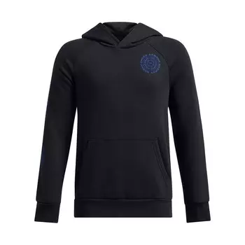 Флисовая толстовка Under Armour Rival со спиральным логотипом для мальчиков 8–20 лет, черный