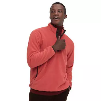 Флисовая толстовка Uniqlo Fleece Button-up, розовый