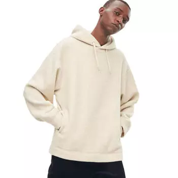 Флисовая толстовка Uniqlo U Fleece Wide Fit, кремовый