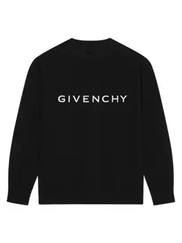 Флисовая толстовка узкого кроя GIVENCHY Archetype Givenchy, черный