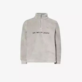 Флисовая толстовка V2 с вышивкой Mki Miyuki-Zoku, серый