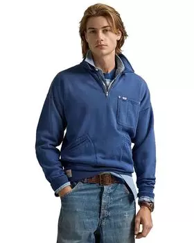 Флисовая толстовка Vintage Fit с карманом Polo Ralph Lauren, синий