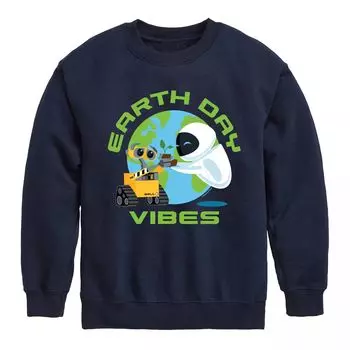Флисовая толстовка Wall-E с графическим рисунком Disney/Pixar для мальчиков 8–20 лет Earth Day Vibes Licensed Character, синий
