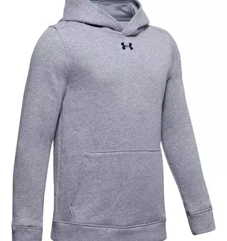 Флисовая толстовка Youth Hustle серого цвета (хизер/черный) Under Armour