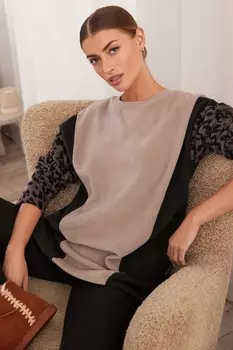 Флисовая туника Next, бежевый