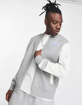 Флисовая университетская куртка Nike из серого вереска