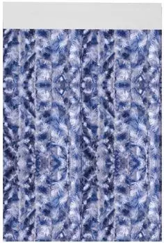 Флисовая занавеска 100x220 см (черный/серый/белый в крапинку), идеальная защита от насекомых и конфиденциальности для вашего фургона/фургона, доступно множество цветов. Arsvita, синий