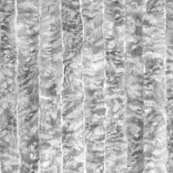 Флисовая занавеска Moritz из синели 100 x 230 см, серо-белая дверная занавеска для защиты от мух, защита от насекомых для кемпинговых караванов, белый