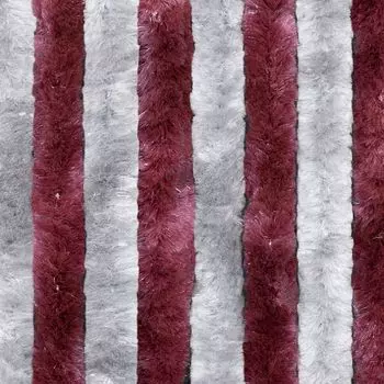 Флисовая занавеска Moritz из синели 56 x 185 см, бордовая, серебряная дверная занавеска для защиты от мух, защита от насекомых для кемпинговых караванов