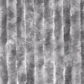 Флисовая занавеска Moritz из синели 56 x 185 см, серая дверная занавеска для защиты от мух, защита от насекомых для кемпинговых караванов, серый