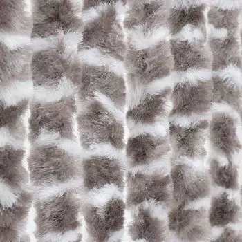 Флисовая занавеска Moritz из синели 90 x 200 см, темно-серая, белая, жесткая дверная занавеска для защиты от мух, защита от насекомых для кемпинговых караванов, белый