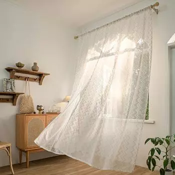 Флисовая занавеска Moritz из синели 90 x 200 см, коричнево-бежевая дверная занавеска для защиты от мух, защита от насекомых для кемпинговых караванов BTTO, белый