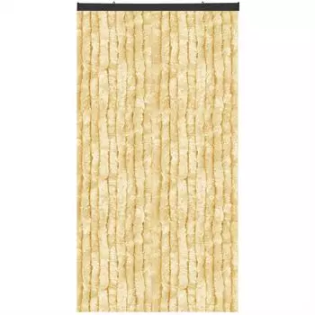 Флисовая занавеска специального размера - ширина: 160 см - длина: 250 см, дверная занавеска доступна во многих цветах и длинах. Bestlivings, бежевый