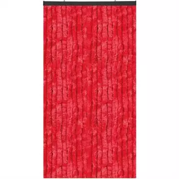 Флисовая занавеска специального размера - ширина: 160 см - длина: 250 см, дверная занавеска доступна во многих цветах и длинах. Bestlivings, красный