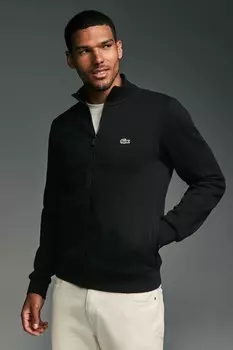 Флисовая застежка молния по всей длине верх Lacoste, черный