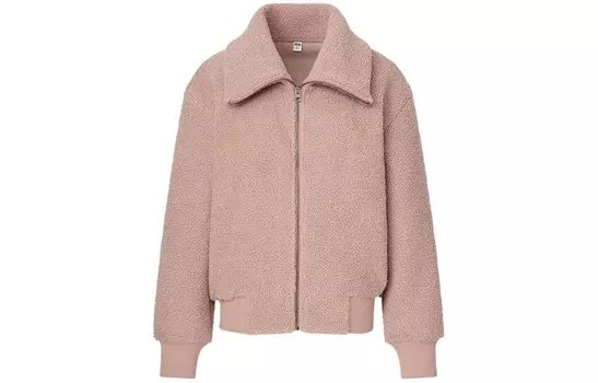 Флисовая женская куртка Uniqlo, розовый