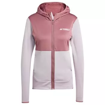 Флисовая жилетка Adidas Terrex Women's Terrex Xperior Light Fleece, цвет Preloved Fig/Quiet Crimson