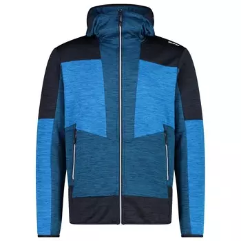 Флисовая жилетка Cmp Jacket Fix Hood Melange Grid Tech, цвет Petrol