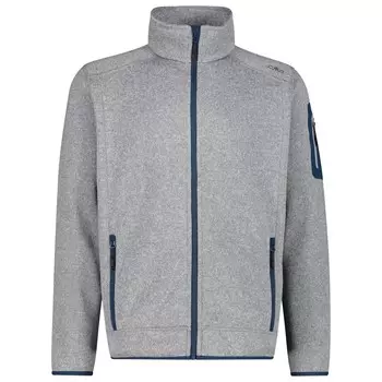 Флисовая жилетка Cmp Jacket Jacquard Knitted 3H60747N, цвет Cemento/Bluesteel