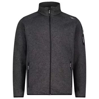 Флисовая жилетка Cmp Jacket Jacquard Knitted 3H60747N, цвет Nero/Glacier