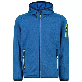 Флисовая жилетка Cmp Kid's Fix Hood Knitted + Mesh, цвет River/Darker