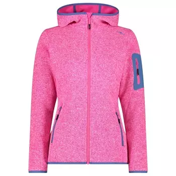 Флисовая жилетка Cmp Women's Fix Hood Jacquard Knitted 3H19826, цвет Fuxia/Provenza