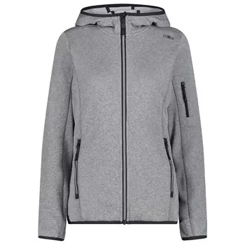 Флисовая жилетка Cmp Women's Fix Hood Knitted + Mesh, цвет Glacier/Cemento