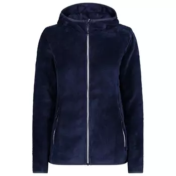 Флисовая жилетка Cmp Women's Fix Hood Highloft, цвет Black Blue/Bianco
